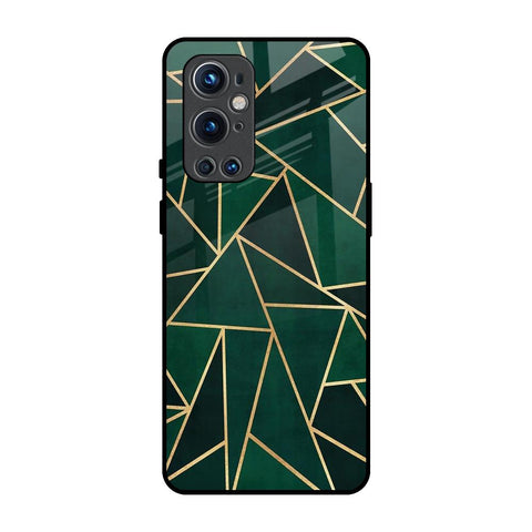 Abstract Green OnePlus 9 Pro Glass Back Cover Online