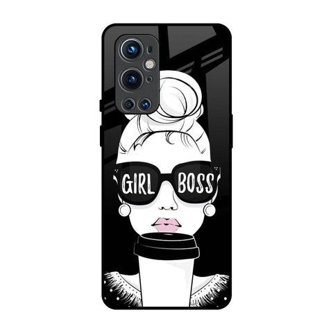 Girl Boss OnePlus 9 Pro Glass Back Cover Online