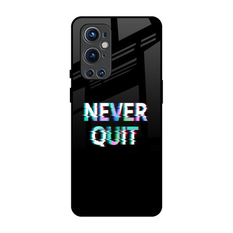 Never Quit OnePlus 9 Pro Glass Back Cover Online