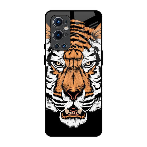 Angry Tiger OnePlus 9 Pro Glass Back Cover Online