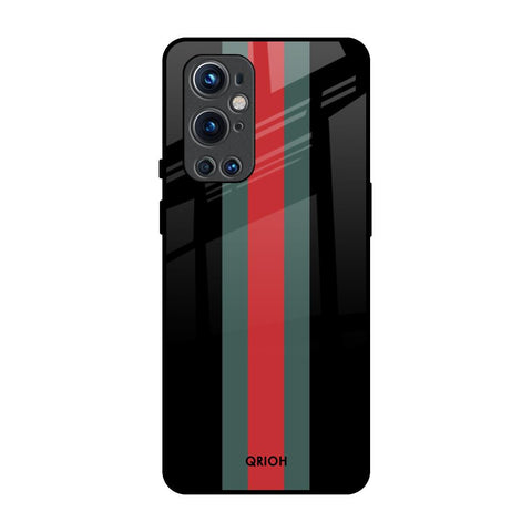 Vertical Stripes OnePlus 9 Pro Glass Back Cover Online
