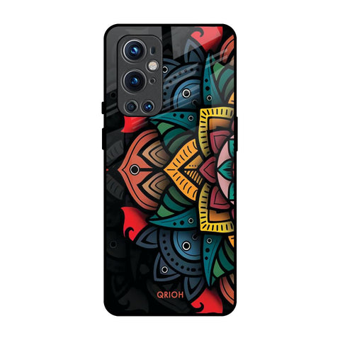 Retro Gorgeous Flower OnePlus 9 Pro Glass Back Cover Online