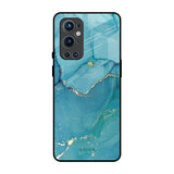 Blue Golden Glitter OnePlus 9 Pro Glass Back Cover Online