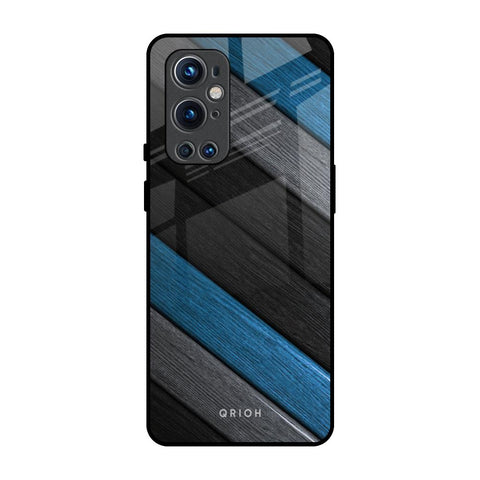 Multicolor Wooden Effect OnePlus 9 Pro Glass Back Cover Online