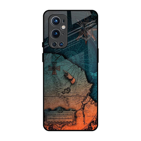 Geographical Map OnePlus 9 Pro Glass Back Cover Online