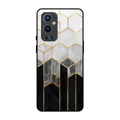 Tricolor Pattern OnePlus 9 Pro Glass Back Cover Online