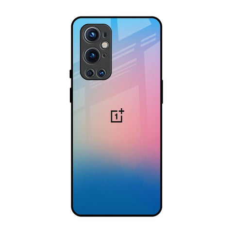 Blue & Pink Ombre OnePlus 9 Pro Glass Back Cover Online
