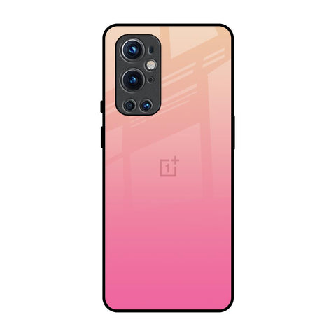 Pastel Pink Gradient OnePlus 9 Pro Glass Back Cover Online