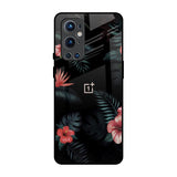 Tropical Art Flower OnePlus 9 Pro Glass Back Cover Online