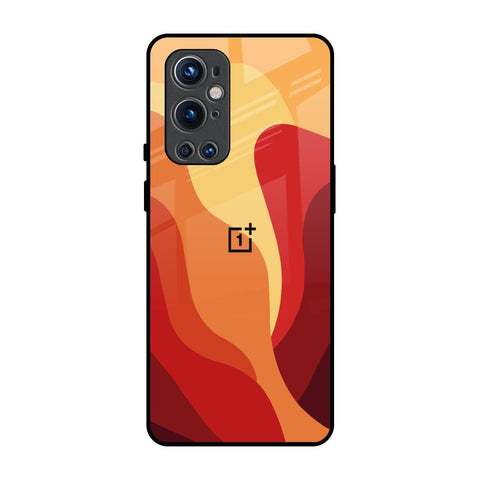 Magma Color Pattern OnePlus 9 Pro Glass Back Cover Online