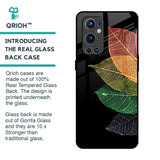 Colorful Leaves Glass Case for OnePlus 9 Pro