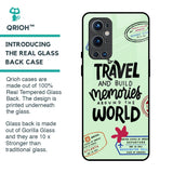 Travel Stamps Glass Case for OnePlus 9 Pro