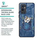 Kitty In Pocket Glass Case For OnePlus 9 Pro