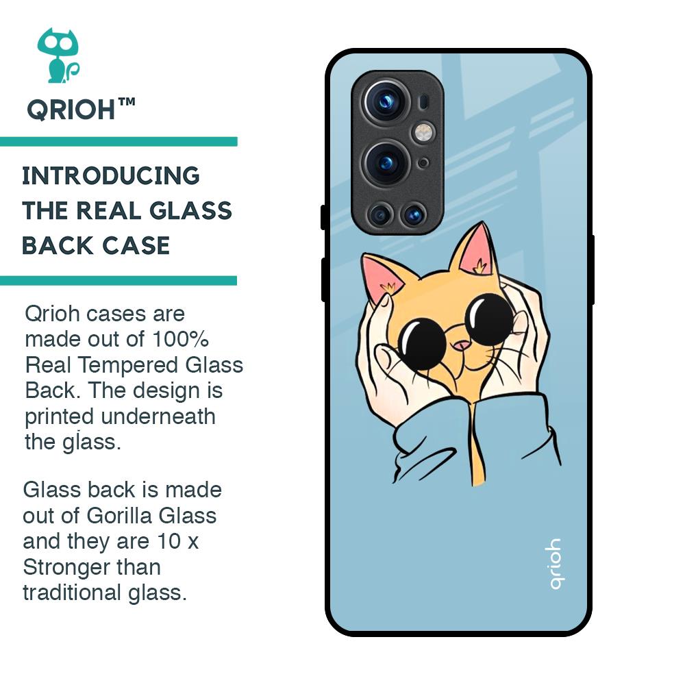 Adorable Cute Kitty Glass Case For OnePlus 9 Pro