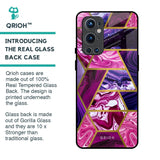 Electroplated Geometric Marble Glass Case for OnePlus 9 Pro