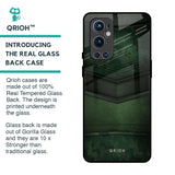 Green Leather Glass Case for OnePlus 9 Pro