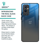 Blue Grey Ombre Glass Case for OnePlus 9 Pro