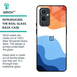 Wavy Color Pattern Glass Case for OnePlus 9 Pro