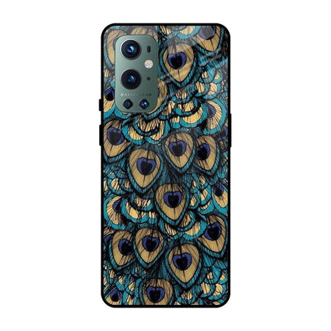 Peacock Feathers OnePlus 9 Pro Glass Cases & Covers Online