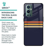 Tricolor Stripes Glass Case For OnePlus 9 Pro