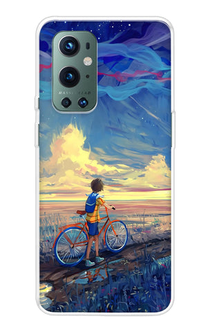 Riding Bicycle to Dreamland OnePlus 9 Pro Back Cover