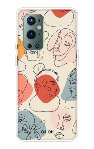 Abstract Faces OnePlus 9 Pro Back Cover