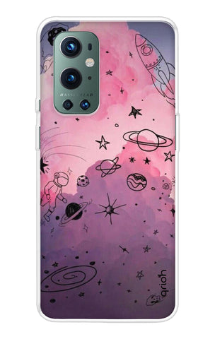 Space Doodles Art OnePlus 9 Pro Back Cover