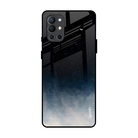 Black Aura OnePlus 9R Glass Back Cover Online