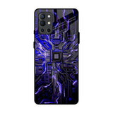 Techno Color Pattern OnePlus 9R Glass Back Cover Online