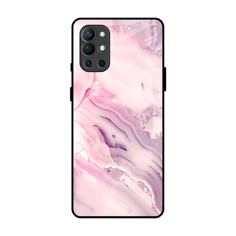 Diamond Pink Gradient OnePlus 9R Glass Back Cover Online