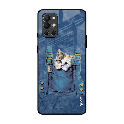 Kitty In Pocket OnePlus 9R Glass Back Cover Online
