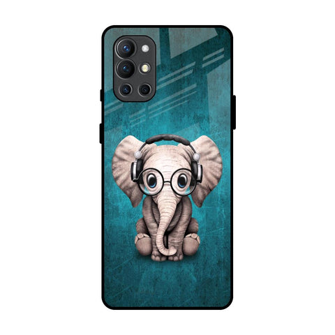 Adorable Baby Elephant OnePlus 9R Glass Back Cover Online