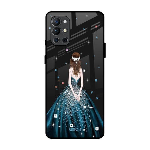 Queen Of Fashion OnePlus 9R Glass Back Cover Online