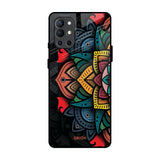 Retro Gorgeous Flower OnePlus 9R Glass Back Cover Online
