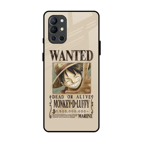 Luffy Wanted OnePlus 9R Glass Back Cover Online