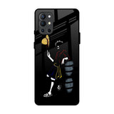 Luffy Line Art OnePlus 9R Glass Back Cover Online