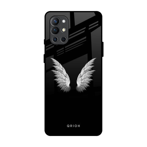 White Angel Wings OnePlus 9R Glass Back Cover Online