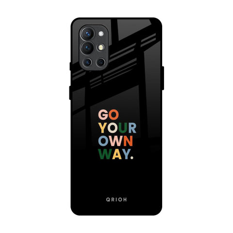 Go Your Own Way OnePlus 9R Glass Back Cover Online