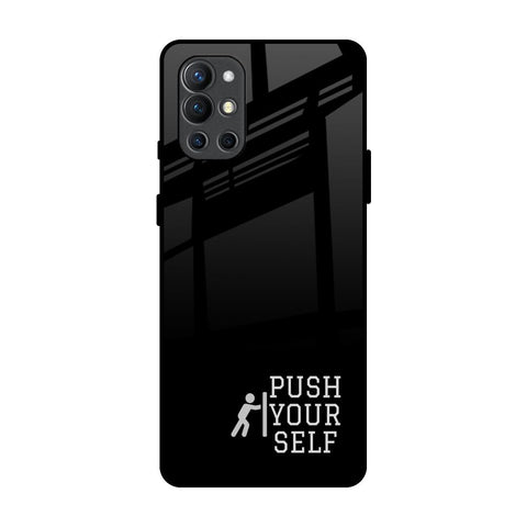 Push Your Self OnePlus 9R Glass Back Cover Online