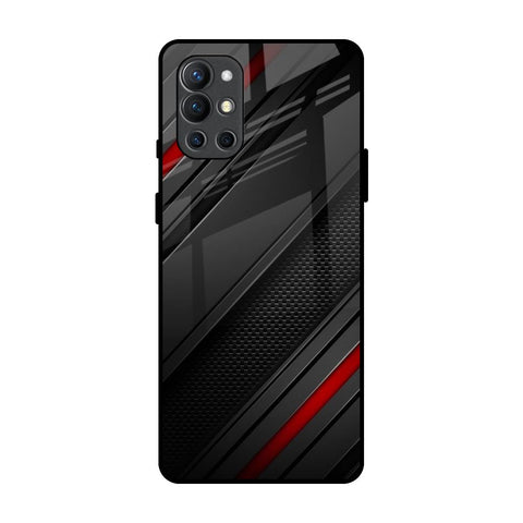 Modern Abstract OnePlus 9R Glass Back Cover Online