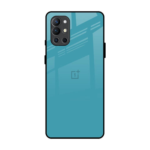 Oceanic Turquiose OnePlus 9R Glass Back Cover Online