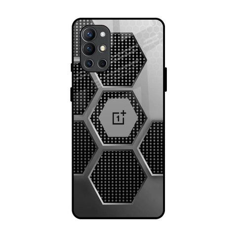 Hexagon Style OnePlus 9R Glass Back Cover Online