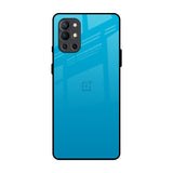 Blue Aqua OnePlus 9R Glass Back Cover Online