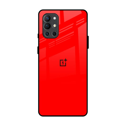 Blood Red OnePlus 9R Glass Back Cover Online