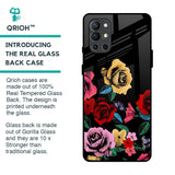 Floral Decorative Glass Case For OnePlus 9R