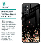 Floating Floral Print Glass Case for OnePlus 9R