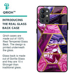 Electroplated Geometric Marble Glass Case for OnePlus 9R