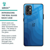 Blue Wave Abstract Glass Case for OnePlus 9R