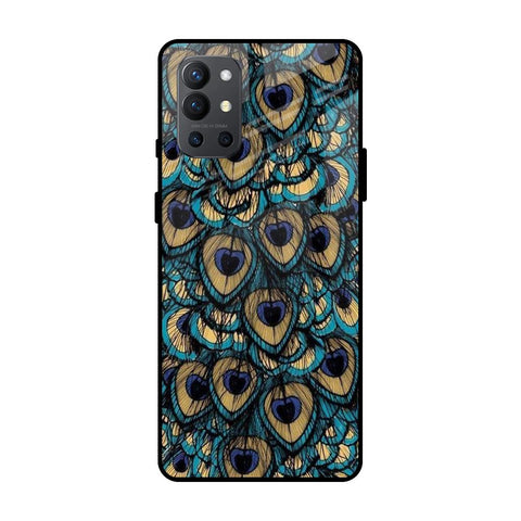 Peacock Feathers OnePlus 9R Glass Cases & Covers Online