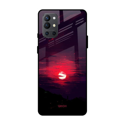 Morning Red Sky OnePlus 9R Glass Cases & Covers Online